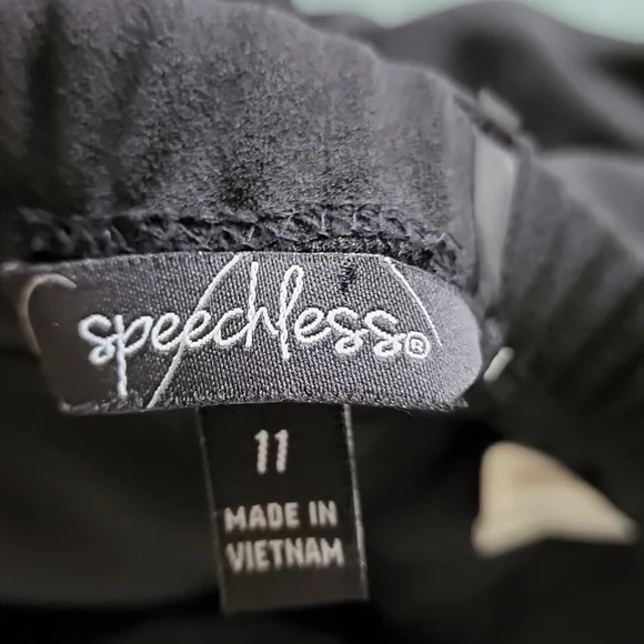 Speechless  Strapless dress floral appliques  Sz 11 - Picture 6 of 9